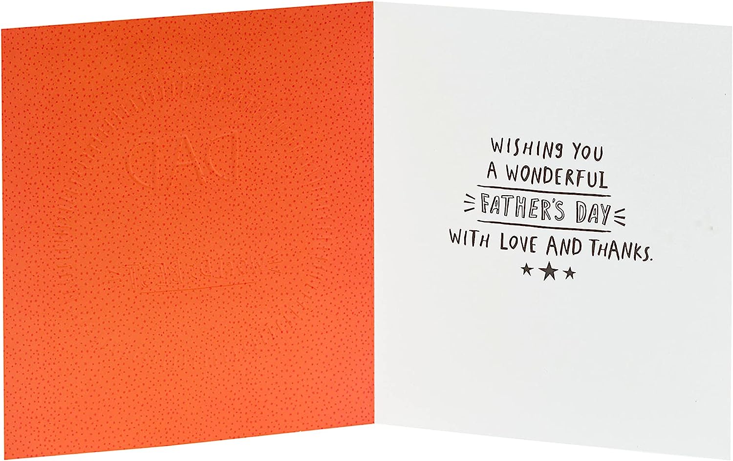 Gold Dad Father's Day greeting card from UK Greetings featuring a celebratory design and heartfelt message.