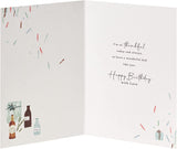 Sentimental birthday greeting card for dad from UK Greetings featuring heartfelt poem and decorative design.