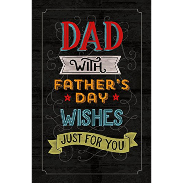 Father's Day greeting card from UK Greetings featuring heartfelt wishes and a dad-themed design.