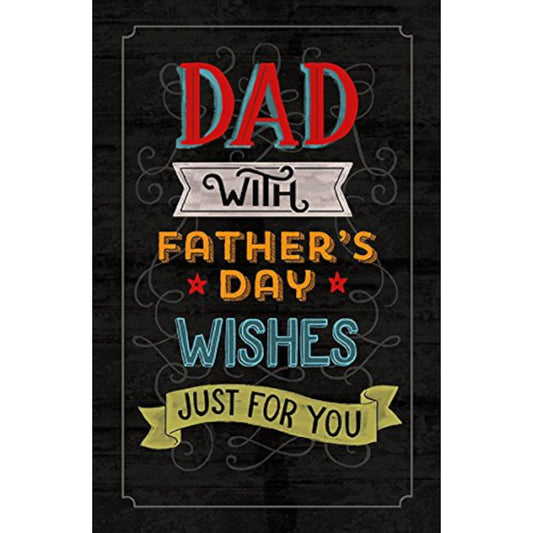 Father's Day greeting card from UK Greetings featuring heartfelt wishes and a dad-themed design.