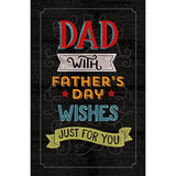 Father's Day greeting card from UK Greetings featuring heartfelt wishes and a dad-themed design.