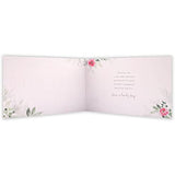 Daughter with Love flower birthday greeting card from UK Greetings, featuring colorful floral design and heartfelt message inside.