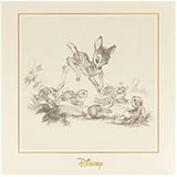 Disney Bambi original sketch greeting card by UK Greetings featuring Bambi's sketch on a blank birthday card.