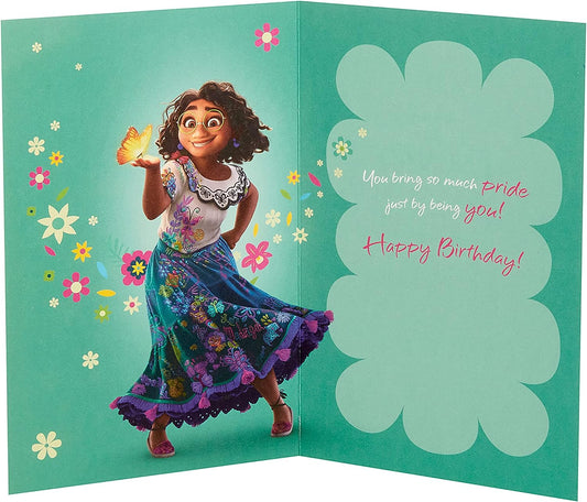 Disney Encanto birthday greeting card for daughter, featuring colorful characters and cheerful design from UK Greetings.