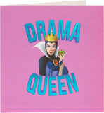 Disney Evil Queen blank birthday greeting card by UK Greetings featuring a villainous queen illustration on high-quality cardstock.
