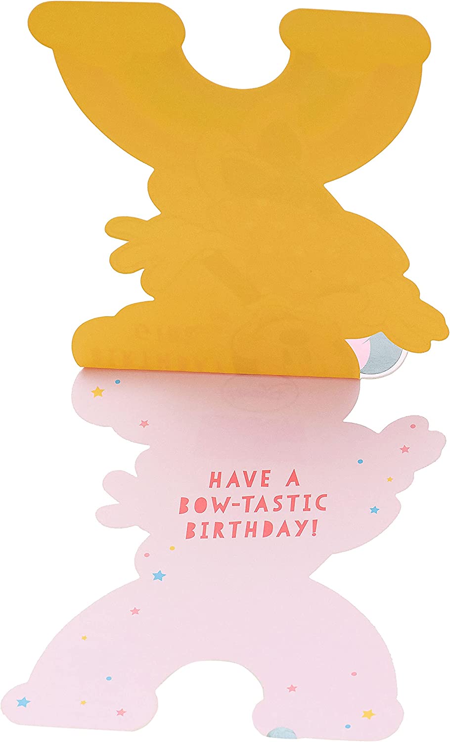 Colorful Disney Minnie Mouse birthday greeting card featuring Minnie in a festive pose with cheerful design elements.