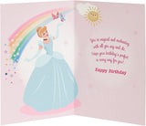 Disney Princess Cinderella 3rd birthday greeting card featuring Cinderella and fairy tale design by UK Greetings.