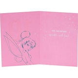 Disney Tinker Bell 10th birthday greeting card by UK Greetings featuring Tinker Bell and magical fairy-themed design.
