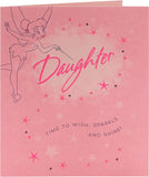 Disney Tinker Bell daughter birthday greeting card featuring a magical illustration for special celebrations