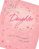 Disney Tinker Bell daughter birthday greeting card featuring Tinker Bell and fairy-themed design from UK Greetings.