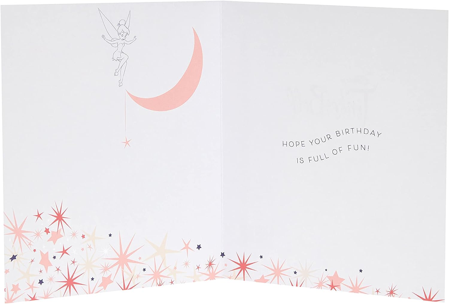 Disney Tinkerbell Sister birthday greeting card featuring Tinkerbell and fairy-themed design from UK Greetings.