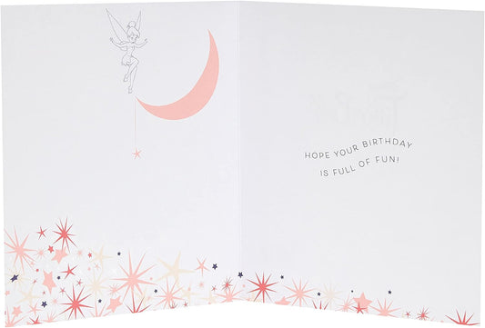 Disney Tinkerbell Sister birthday greeting card featuring Tinkerbell and fairy-themed design from UK Greetings.