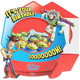 3D Toy Story birthday greeting card featuring a grabber machine design by UK Greetings, with colorful Toy Story characters.