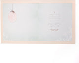 Easter greeting card from UK Greetings with floral design and "Easter Wishes with Love" message on the front.