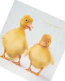 Easter greeting card for him, her, or friends with duckling illustrations and envelope, by UK Greetings.