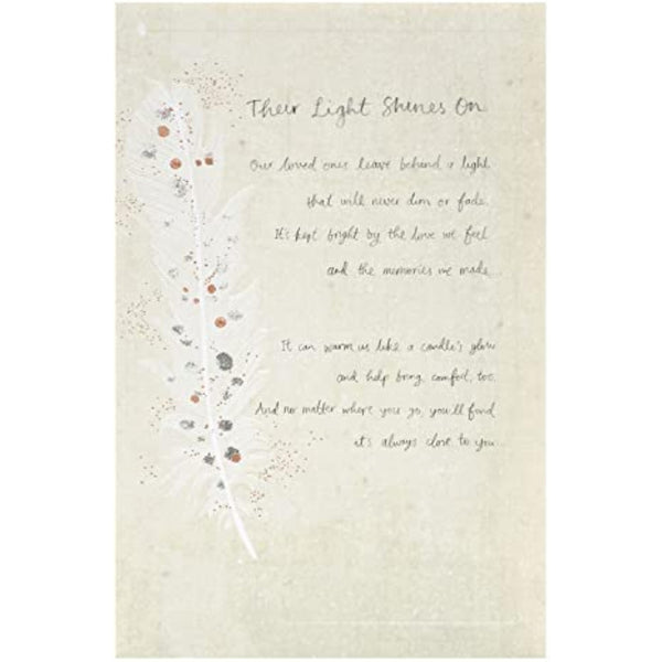 Elegant foil sympathy greeting card with floral design from UK Greetings, suitable for expressing condolences.