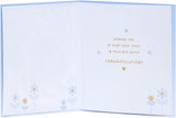 Elegant laser cut new home congratulations greeting card from UK Greetings featuring intricate design and heartfelt message.