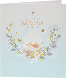 Elegant Mum Easter Heart Card by UK Greetings featuring a floral design and heartfelt message for Mother's Day.