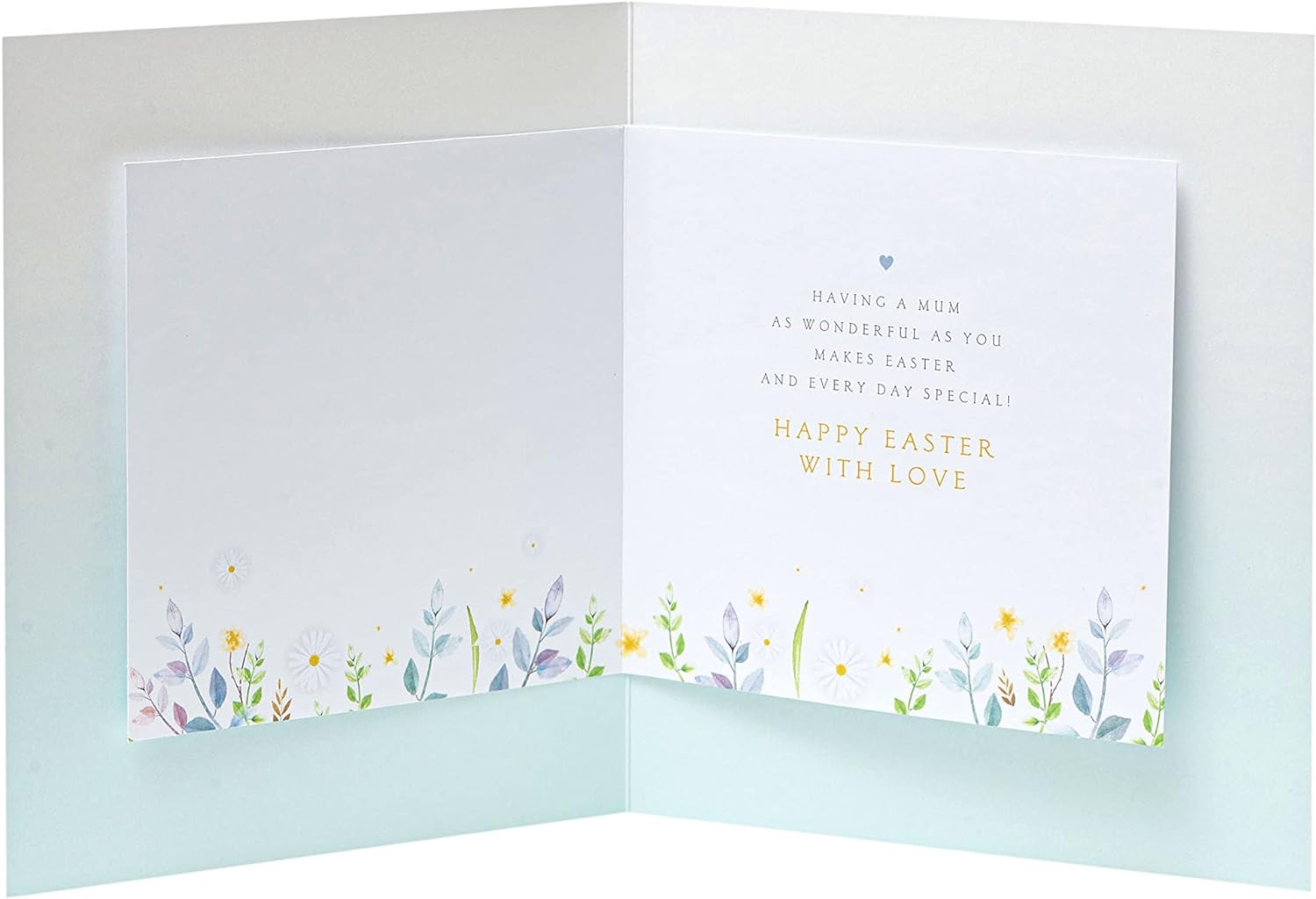 Elegant Mum Easter Heart Greeting Card by UK Greetings featuring a heartfelt design for celebrating Easter.