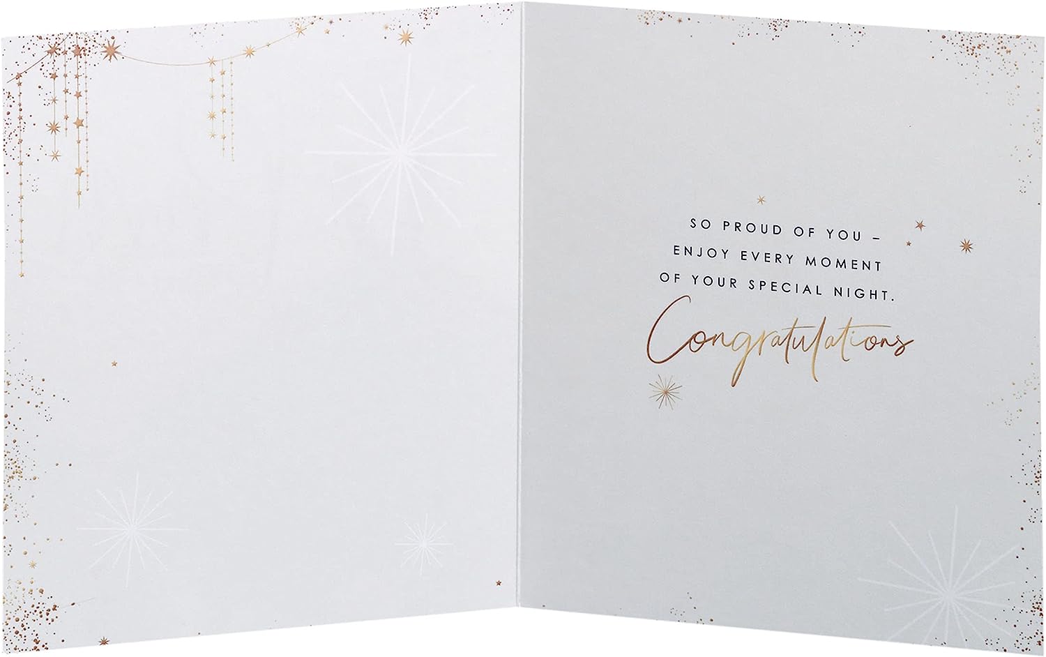 Elegant greeting card featuring a stunning design for prom celebrations, perfect for celebrating her special night.