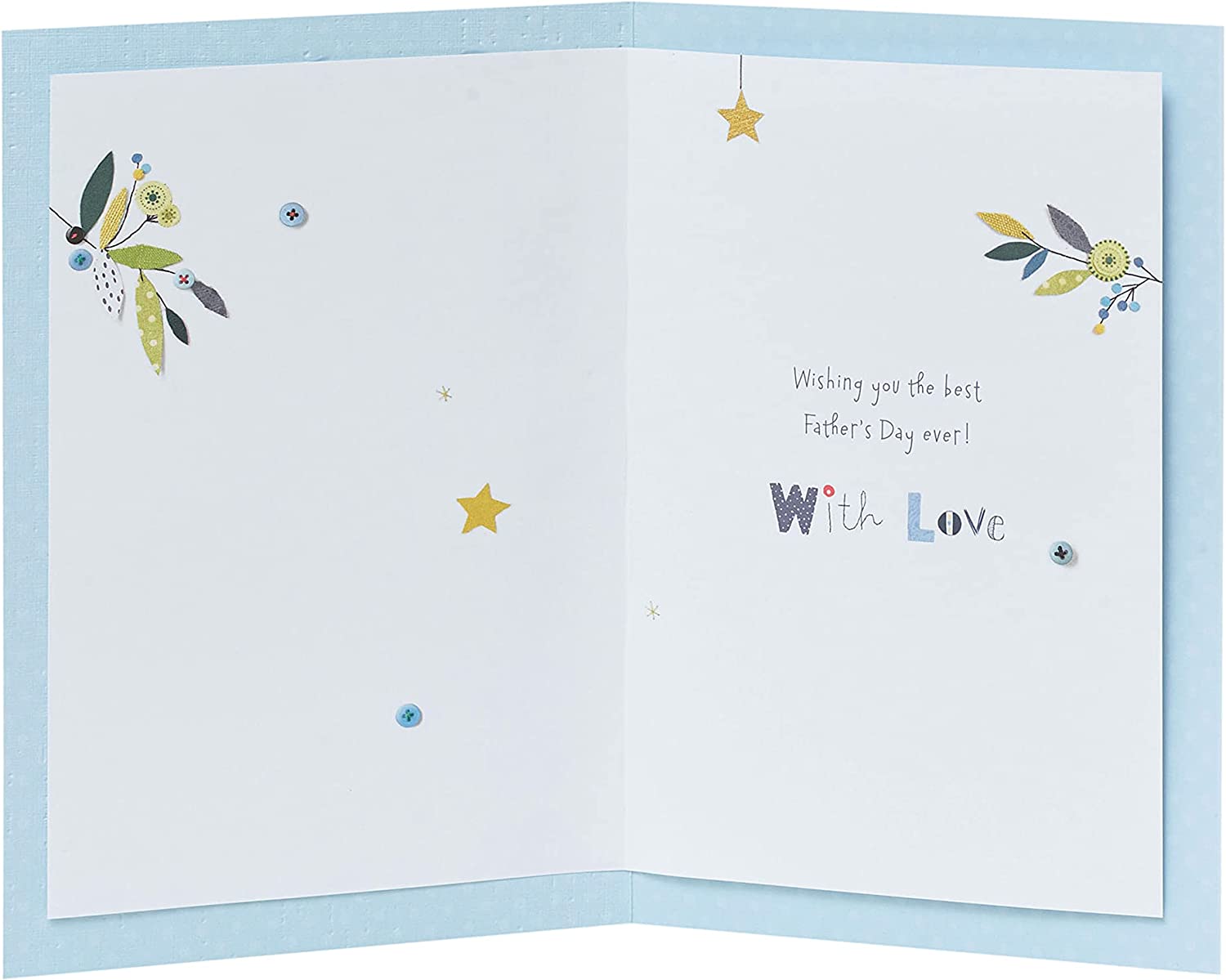 Embossed owl Father's Day greeting card for Grandad by UK Greetings, featuring a detailed owl design on the front.