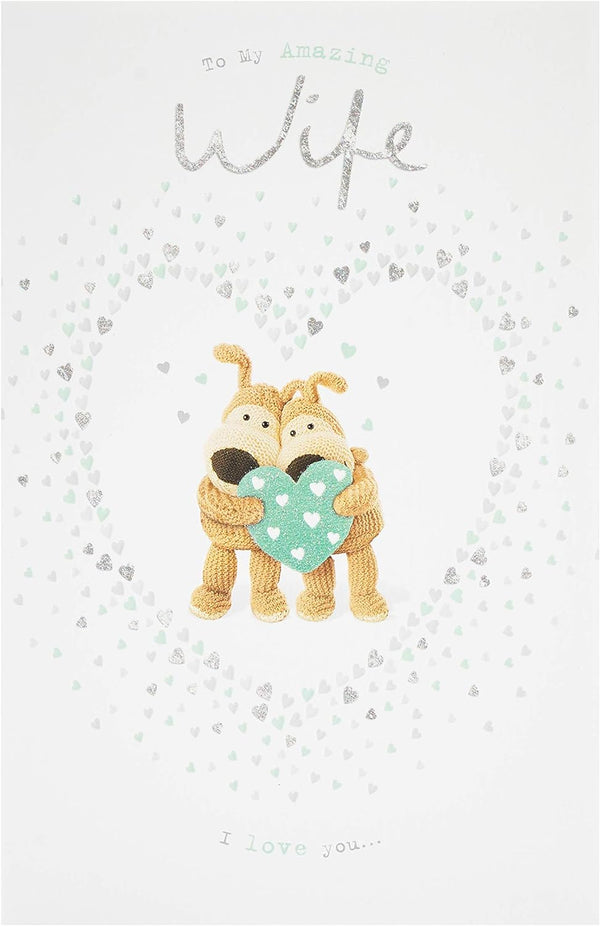 Eternal Love Anniversary Card by UK Greetings featuring romantic floral design and heartfelt message for celebrating love.