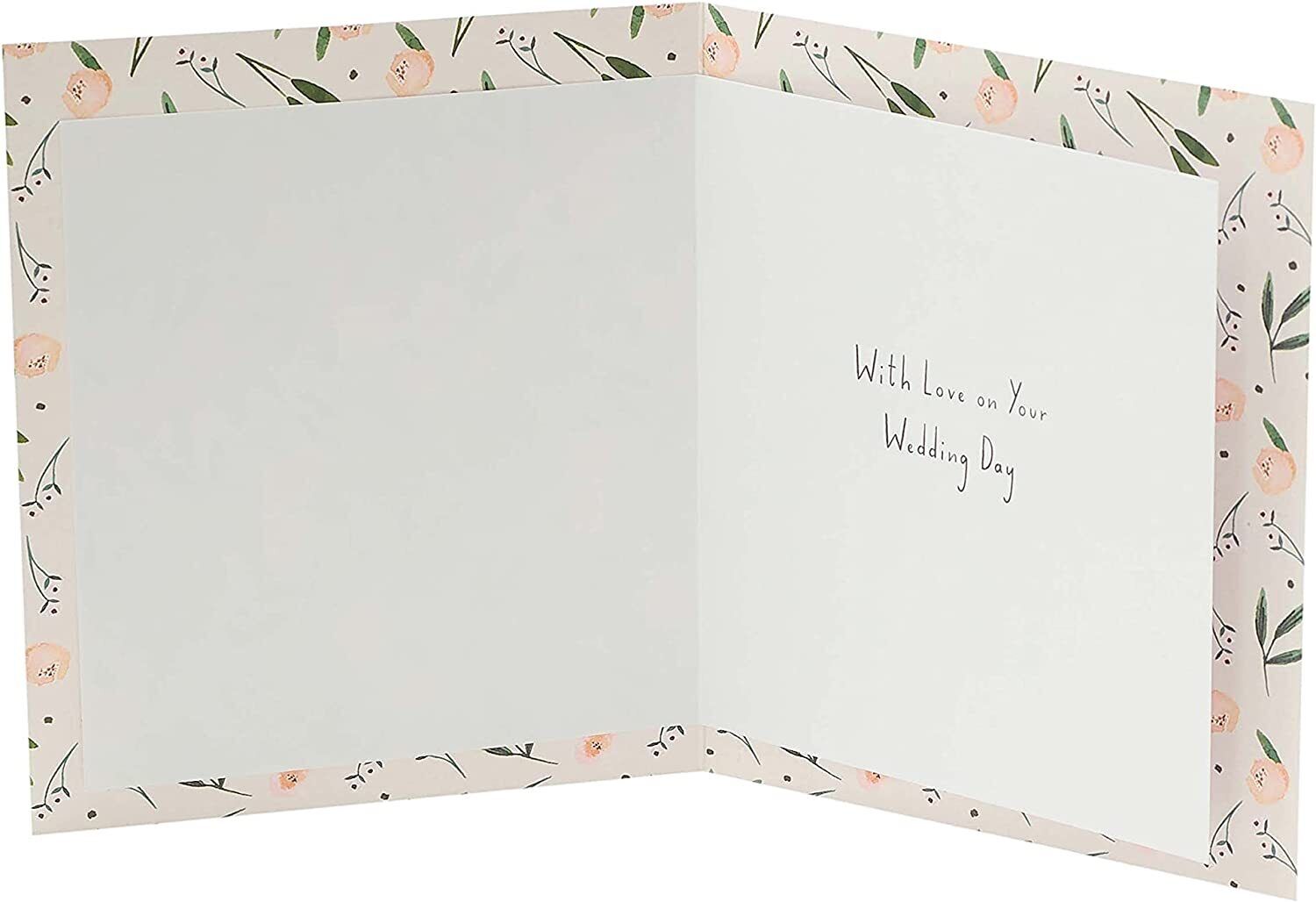 Eternal Love wedding congratulations greeting card for bride and groom by UK Greetings, featuring romantic floral design.