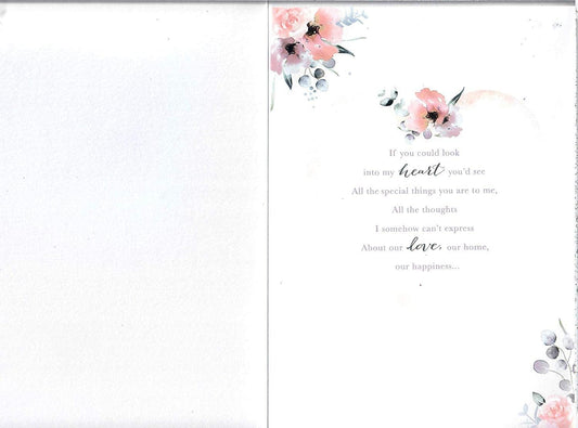 Elegant diamond-themed 60th wedding anniversary greeting card for wife by UK Greetings, featuring intricate design and heartfelt message.