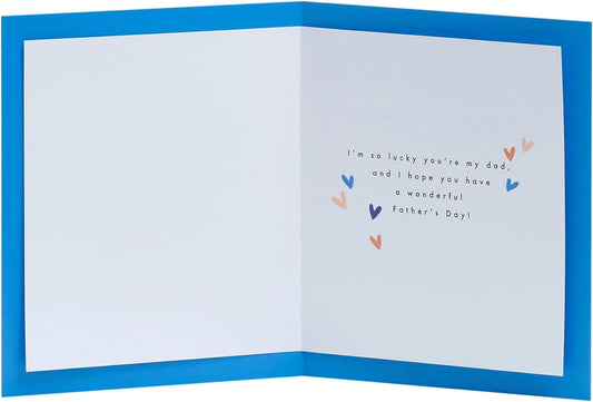 Father's Day greeting card for dad from daughter with envelope, featuring a lovely design, by UK Greetings.