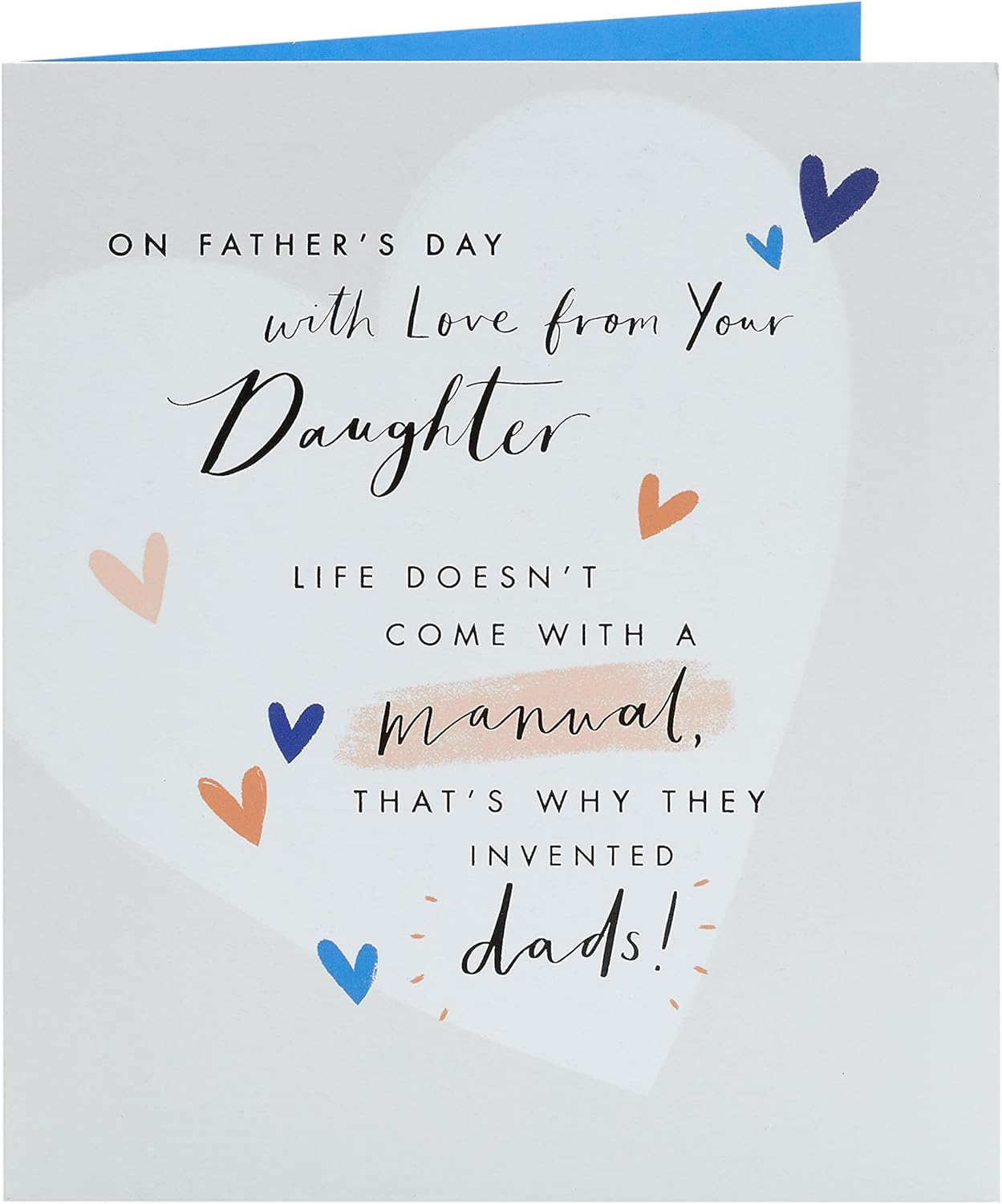 Father's Day greeting card for dad from daughter with envelope, featuring a lovely design by UK Greetings.