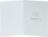Father's Day greeting card from a little girl with a teddy bear design and envelope, UK Greetings brand.
