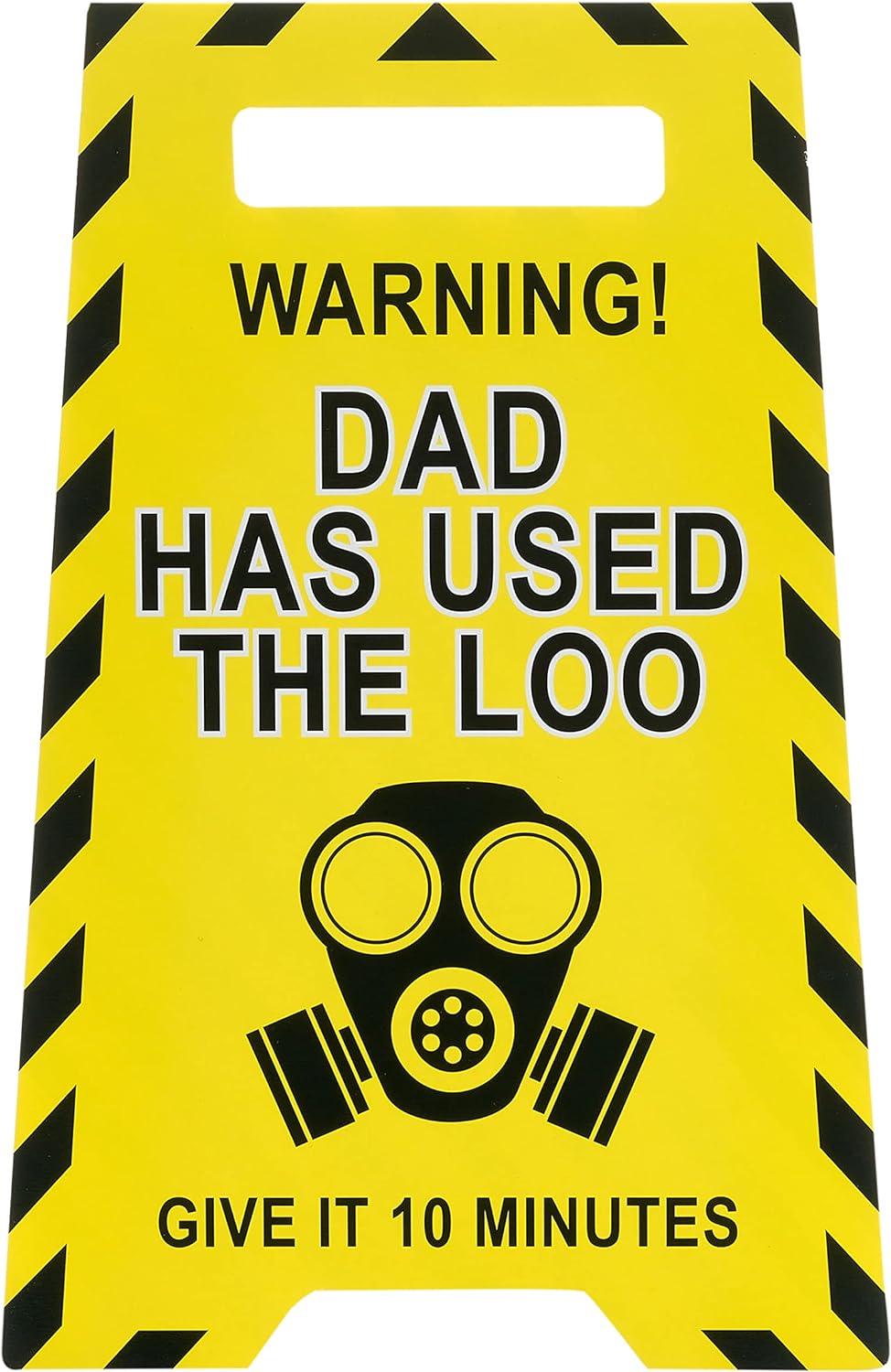 Humorous Father's Day greeting card for dad with envelope, featuring playful design and UK Greetings branding.