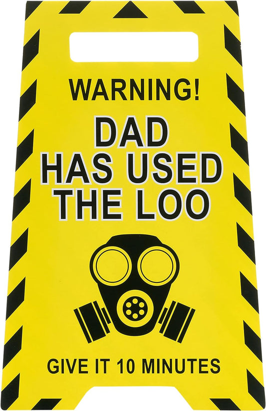 Humorous Father's Day greeting card for dad with envelope, featuring playful design and UK Greetings branding.