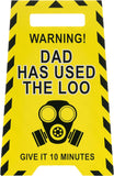 Humorous Father's Day greeting card for dad with envelope, featuring playful design and UK Greetings branding.