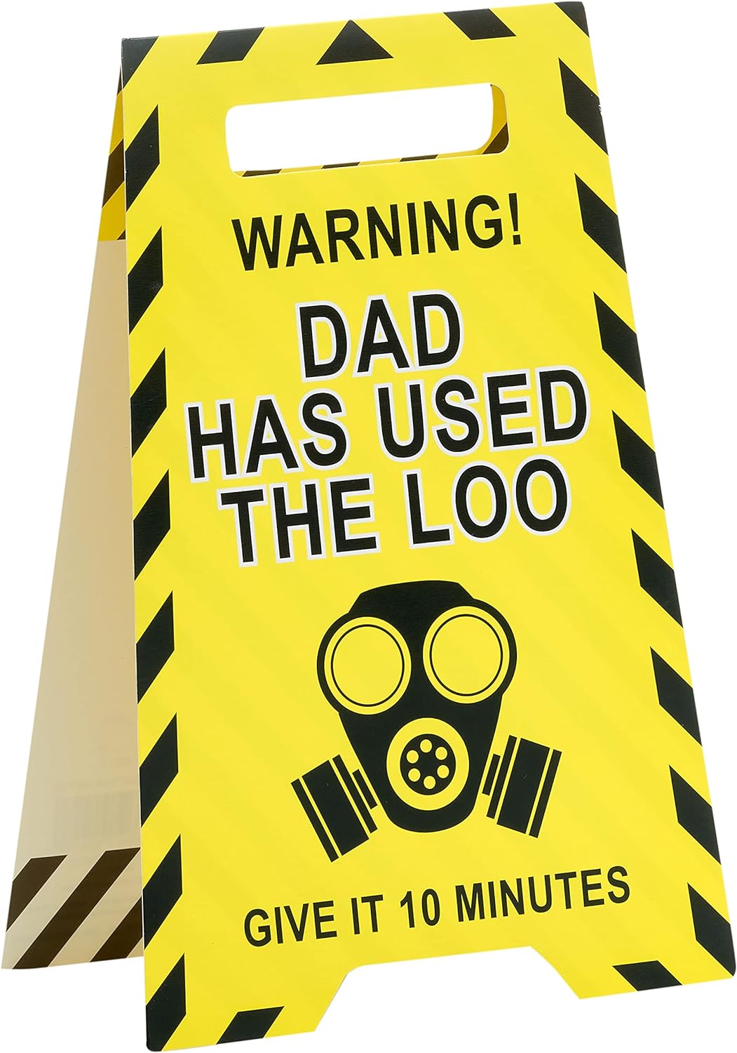 Humorous Father's Day greeting card for Dad with envelope, featuring playful design and UK Greetings branding.