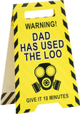 Humorous Father's Day greeting card for Dad with envelope, featuring playful design and UK Greetings branding.