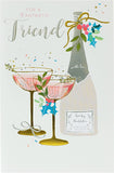Festive greeting card featuring a bubbly Christmas design from UK Greetings, perfect for sending holiday cheer to a friend.