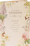 Floral copper Grandma Mother's Day greeting card with elegant floral design and heartfelt message from UK Greetings.