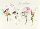 Floral Pretty Birthday Card featuring meadow flowers, UK Greetings greeting card with colorful floral design and cheerful message.