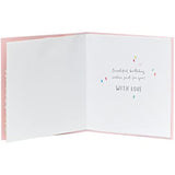 Colorful floral rainbow daughter birthday greeting card by UK Greetings with vibrant flowers and cheerful design.