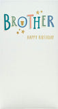 Foil Beer Pint Brother Birthday Card from UK Greetings, featuring a festive design and greeting for brother's birthday celebration.