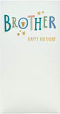 Foil beer pint brother birthday greeting card by UK Greetings with festive design and shiny foil accents.