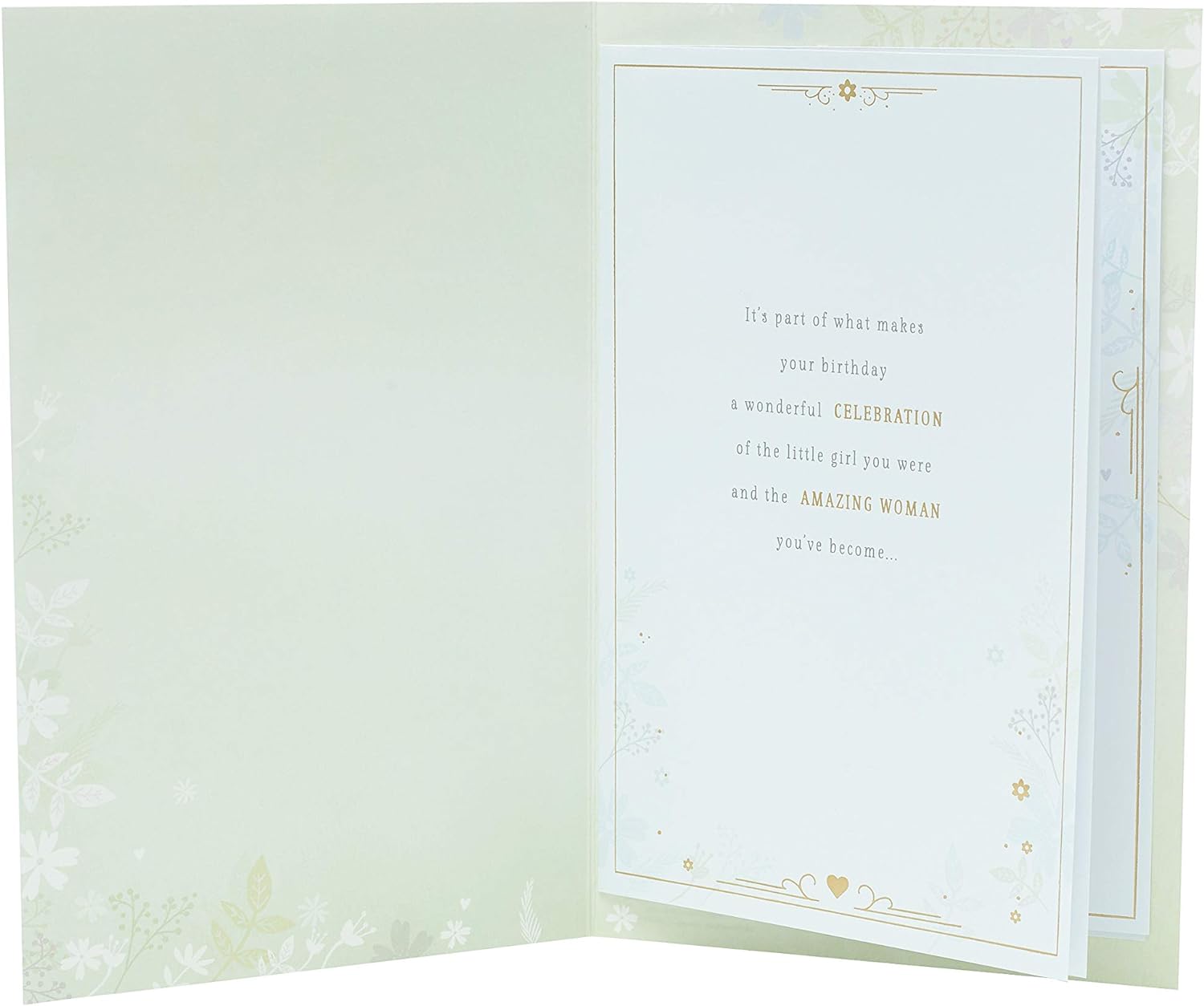 Childhood birthday greeting card for daughter from UK Greetings, featuring nostalgic design and heartfelt message.