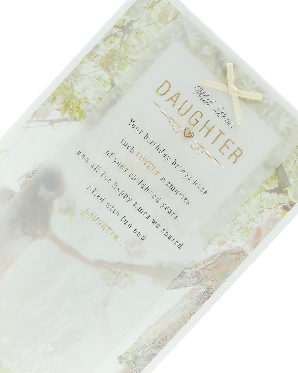 UK Greetings daughter birthday greeting card featuring nostalgic childhood memories and heartfelt message, perfect for celebrating her birthday.