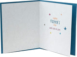 Father's Day greeting card from UK Greetings, "From The Bump Dad To Be," featuring a heartfelt message and colorful design.