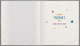 Father's Day greeting card from UK Greetings with "From The Bump Dad To Be" message, featuring a heartfelt design and masculine themes.