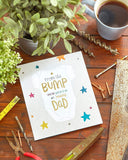 UK Greetings Father's Day greeting card featuring a "From The Bump Dad To Be" design, perfect for celebrating expecting fathers.