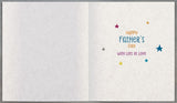 Father's Day greeting card from UK Greetings featuring "From The Bump Dad To Be" message with a cheerful design.