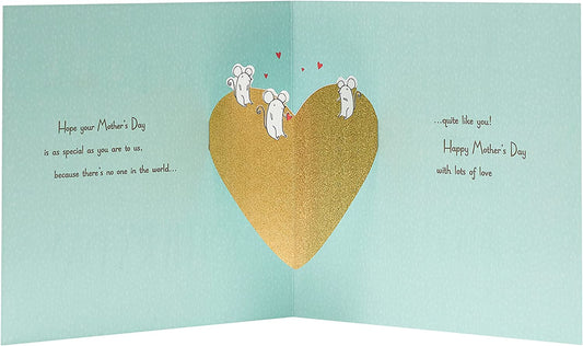 Mother's Day greeting card from grandchildren, featuring heartfelt message and colorful floral design, by UK Greetings.