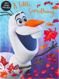 Frozen 2 A Little Something gift card holder greeting card with snowy winter scene and Elsa from UK Greetings.